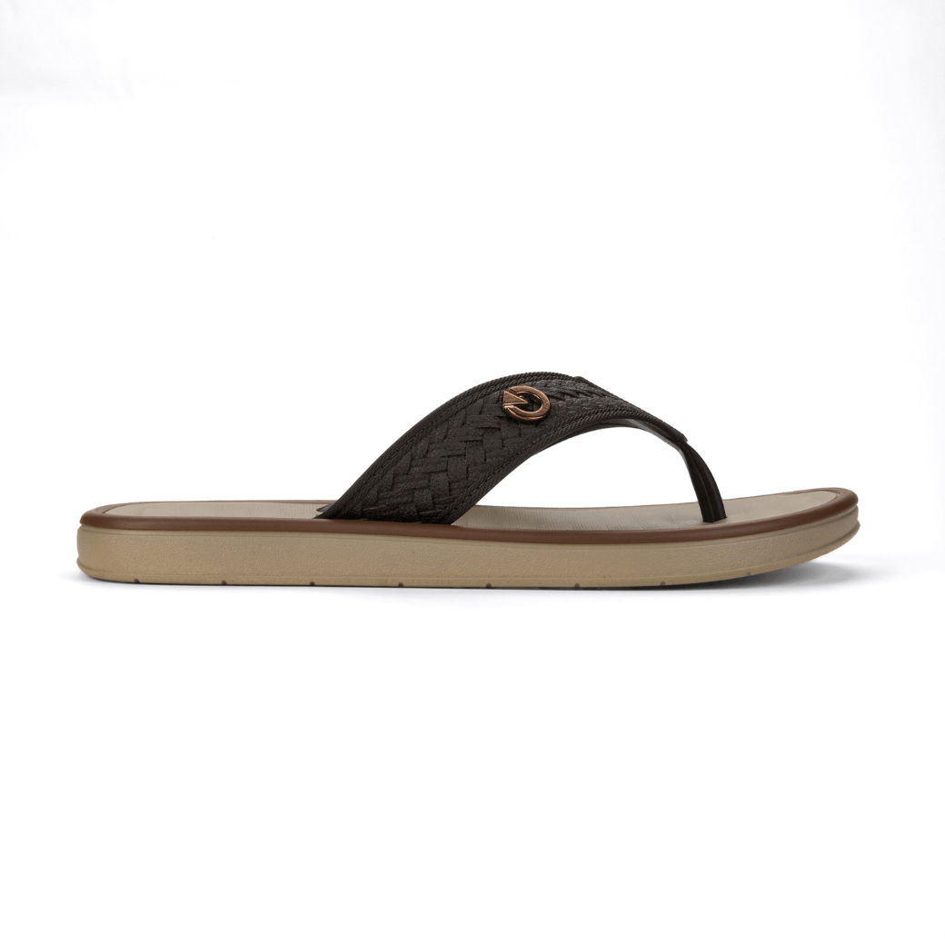 Grendene Chinelo CARTAGO COIMBRAII 12285-BF248 BegeMarrom -1-